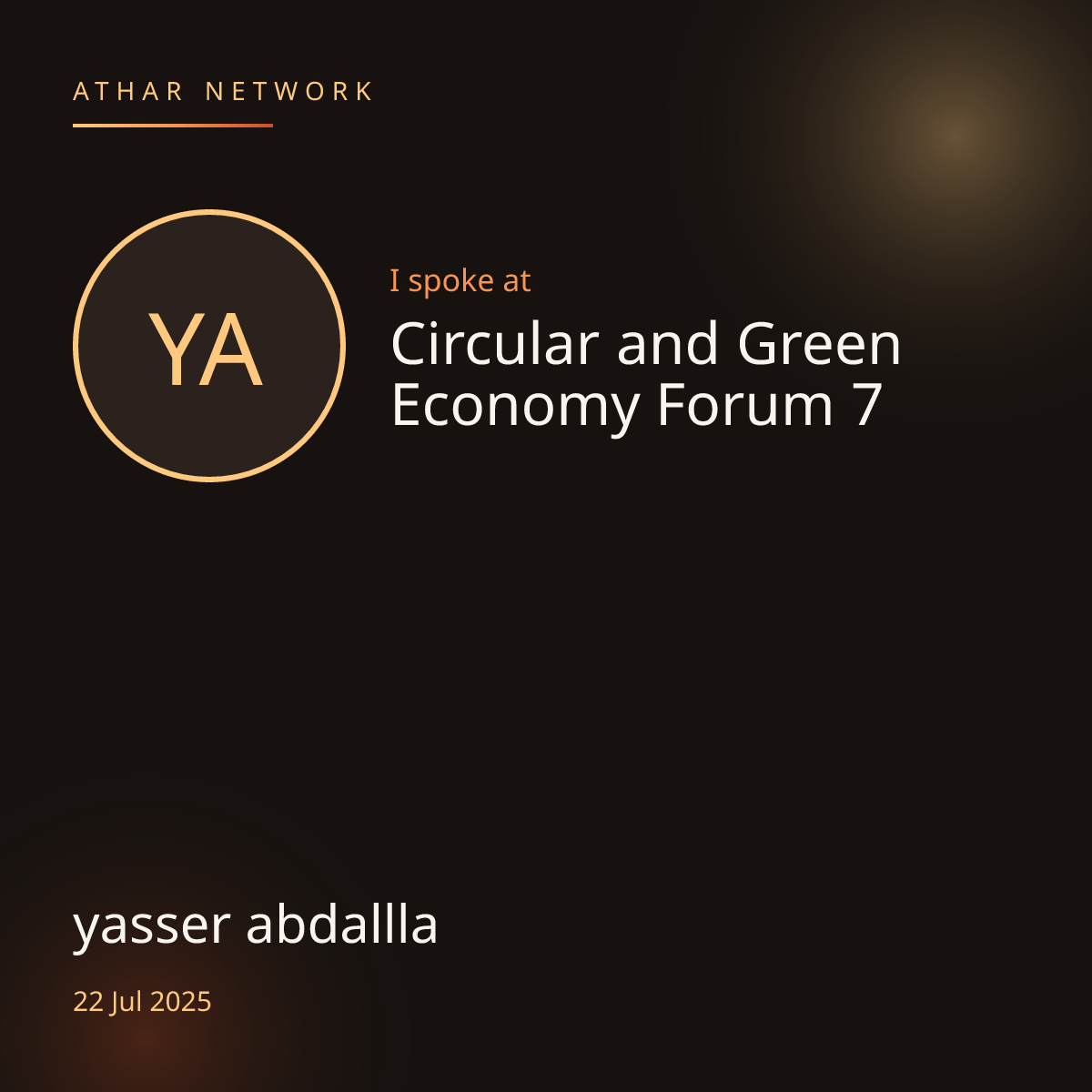yasser abdallla at Athar Network